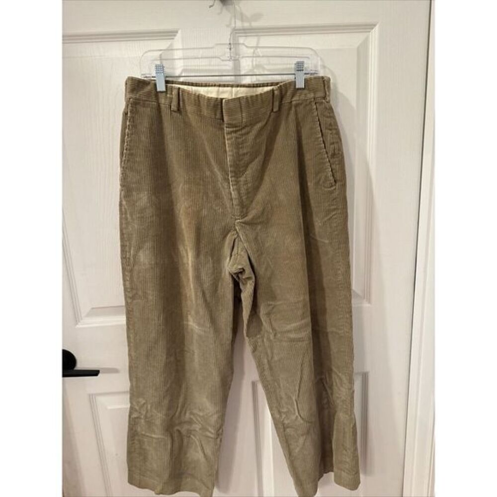 Vintage L.L. Bean Cord Corduroy‎ Pants Trousers 35 90s Mens Tapered 34x26